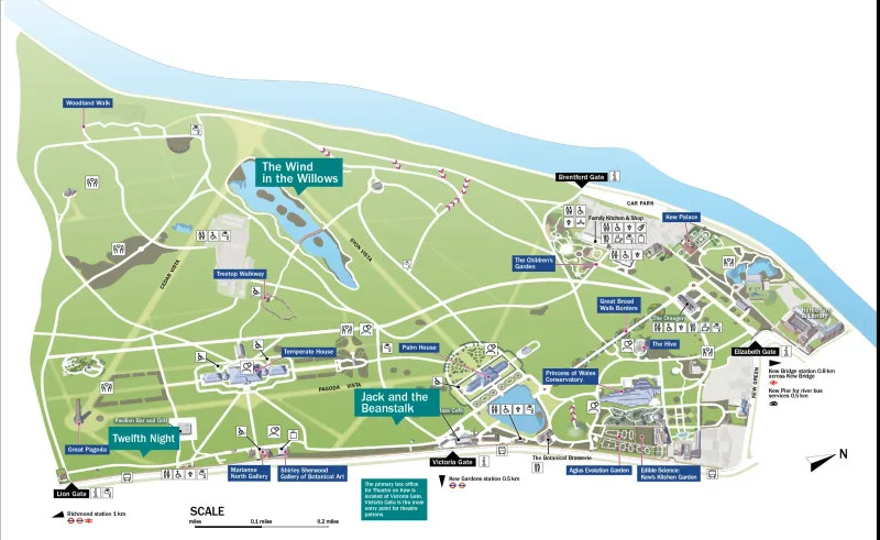 Map for Royal Botanic Gardens Kew (UK)